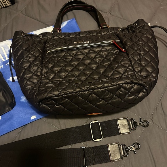 MZ Wallace Black Quilted Anna Tote - Picture 2 of 3